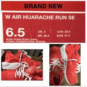 New Rush Coral Nike Huaraches